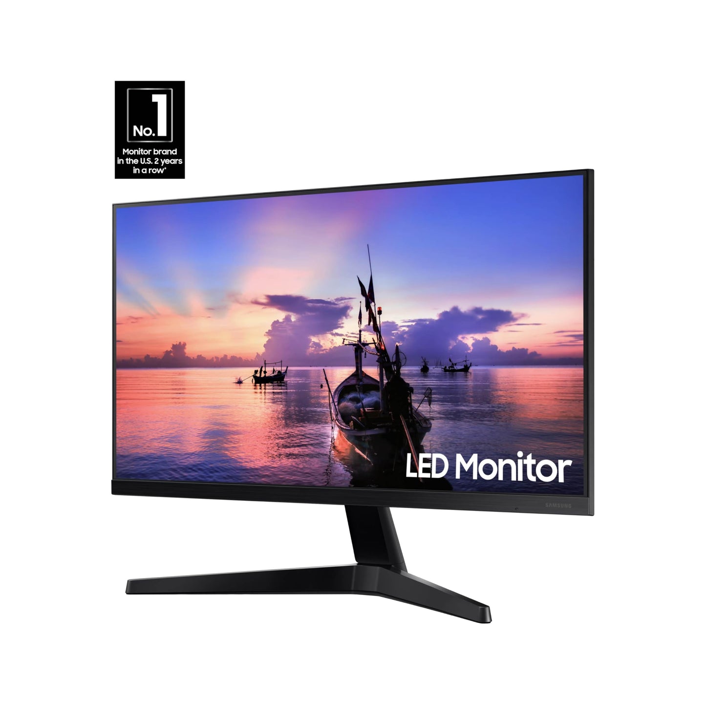 Samsung 27' T35F Series FHD 1080p Computer Monitor, 75Hz, IPS Panel, HDMI, VGA (D-Sub), AMD FreeSync, Wall Mountable, Game Mode, 3-Sided Border-Less, Eye Care, LF27T350FHNXZA