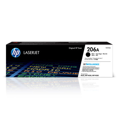 HP 206A Black Toner Cartridge | Works with Color LaserJet Pro M255,MFP M282,M283 Series | W2110A,(Pack of 2)