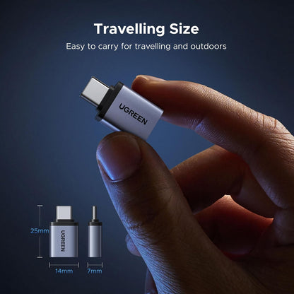 UGREEN USB C to USB Adapter 4 Pack, 10Gbps USBC Male to USB 3.2 Female Adapter, Type C USB C Adapter for MacBook Pro,iMac,iPhone 17 16 15 Pro Max,iPad Pro, Thunderbolt 4, Samsung,Space Gray