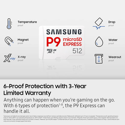 Samsung P9 Express microSDXC Express Memory Card 256GB