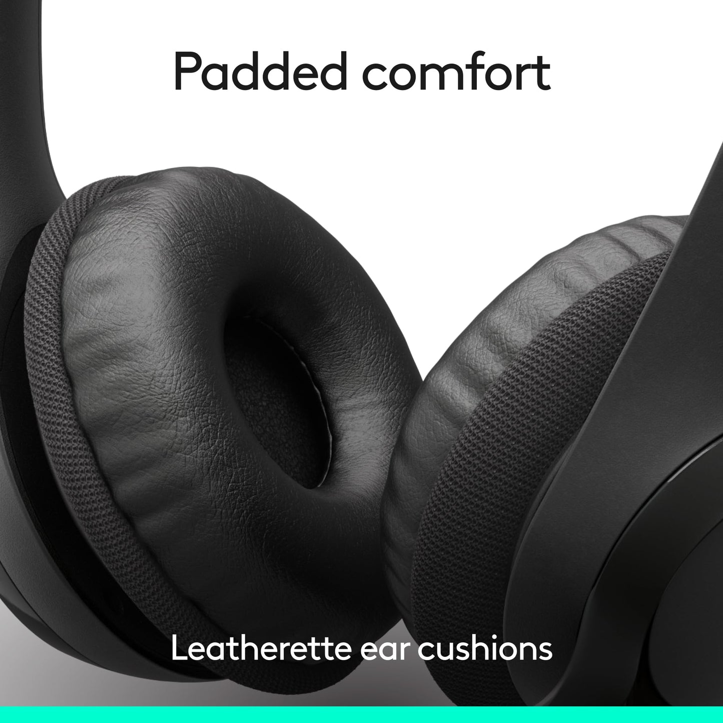 Logitech H390 Wired Headset for PC/Laptop, Stereo Headphones with Noise Cancelling Microphone, USB-A, in-Line Controls, Works with Chromebook - Black