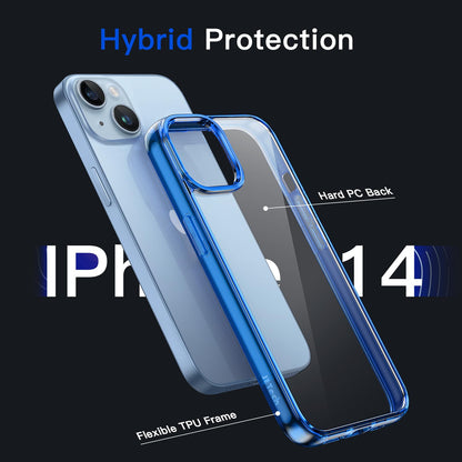 JETech Case for iPhone 14 6.1-Inch, Non-Yellowing Shockproof Phone Bumper Cover, Anti-Scratch Clear Back (Clear)