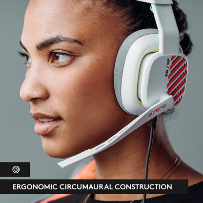 Logitech G Astro A10 Gen 2 Cross-Platform Wired Gaming Headset for PlayStation 5/4, Xbox S|X, Nintendo Switch, PC: 3.5mm Headphone Jack, 32mm Drivers, Flip-to-Mute Mic, Over-Ear - Grey