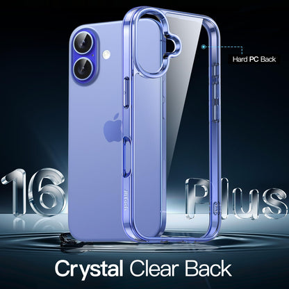 JETech Case for iPhone 16 6.1-Inch, Non-Yellowing Shockproof Phone Bumper Cover, Anti-Scratch Clear Back (Clear)