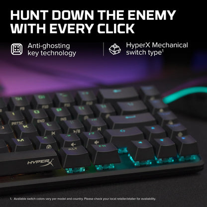 HyperX Alloy Origins 65 - Mechanical Gaming Keyboard – Compact 65% Form Factor - Linear Red Switch - Double Shot PBT Keycaps - RGB LED Backlit - NGENUITY Software Compatible,Black