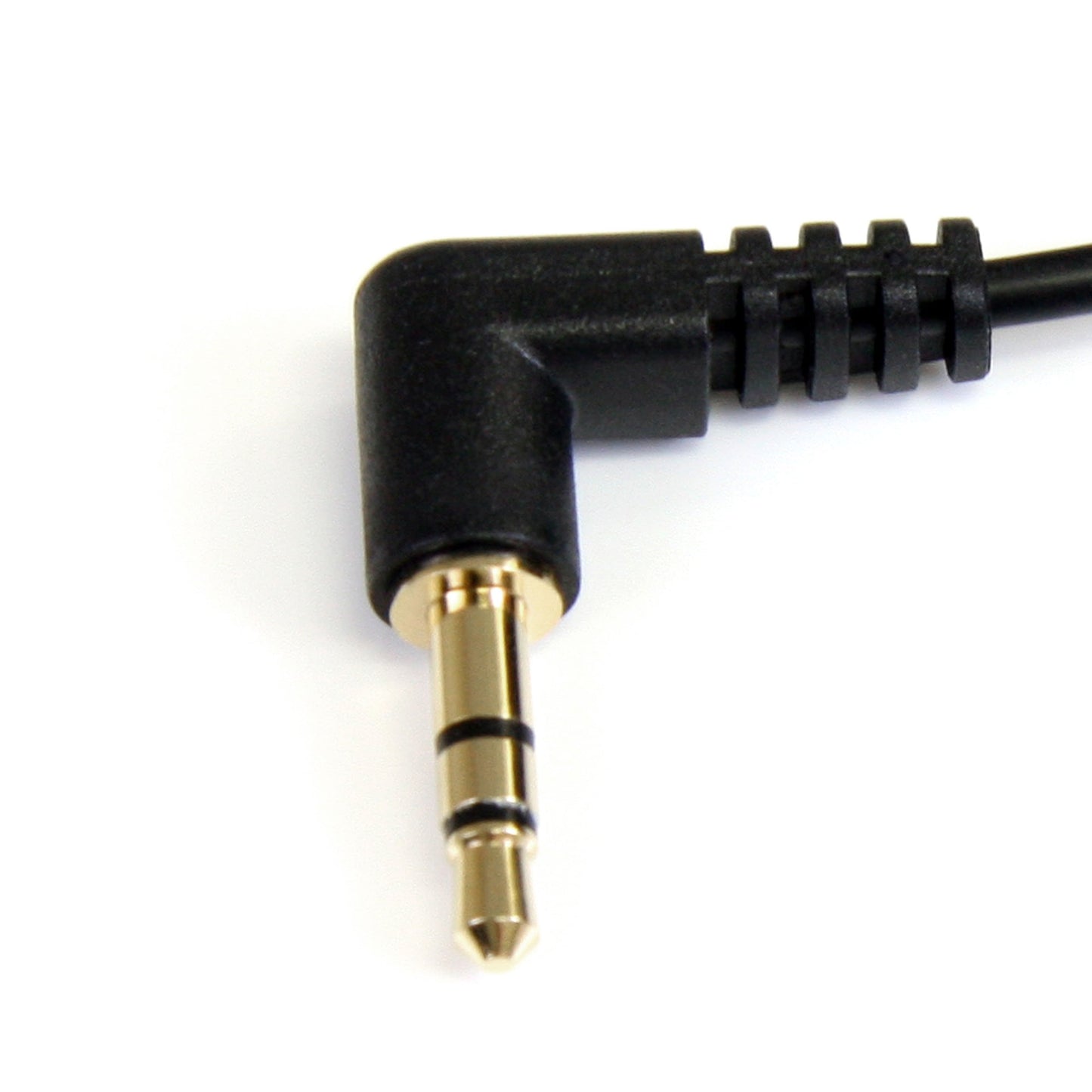 StarTech.com 15 ft. (4.6 m) 3.5mm Audio Cable - 3.5mm Slim Audio Cable - Gold Plated Connectors - Male/Male - Aux Cable (MU15MMS), Black