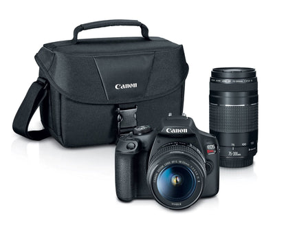 Canon EOS Rebel T7 DSLR Camera EF-S 18-55mm f/3.5-5.6 is II Lens Kit, 24.1 Megapixel CMOS (APS-C) Sensor, Full HD Videos, Built-in Wi-Fi, Beginner Photographers, Digital Camera, Black