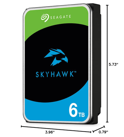 Seagate Skyhawk 4TB Video Internal Hard Drive HDD – 3.5 Inch SATA 6Gb/s 64MB Cache for DVR NVR Security Camera System with Drive Health Management and in-House Rescue Services (ST4000VXZ16/016)