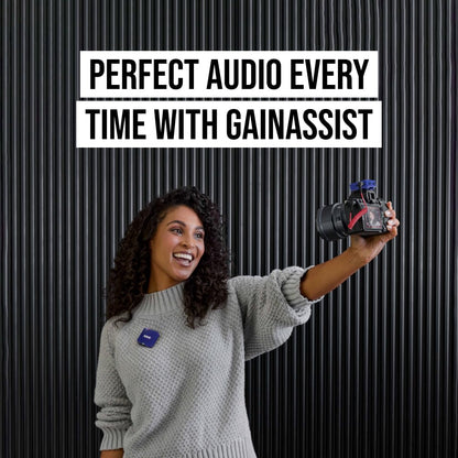 RØDE Wireless GO II Ultra-compact Dual-channel Wireless Microphone System with Built-in Microphones, On-board Recording and 200m Range for Filmmaking, Interviews and Content Creation