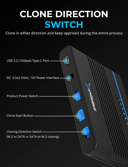 SABRENT USB 3.0 to 2.5in SATA Adapter Cable for SSD & HDD, UASP (EC-SSHD)