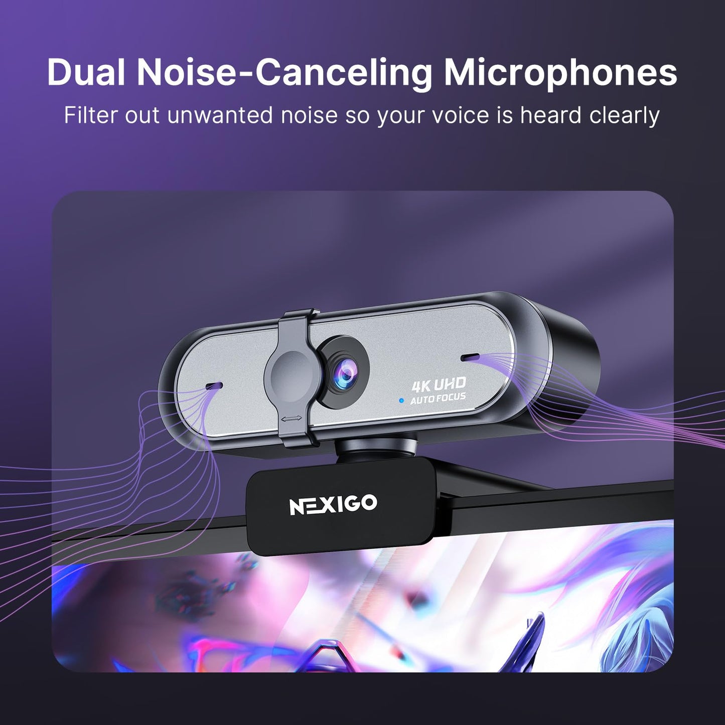 NexiGo N60 1080P Webcam with Microphone, Software Control & Privacy Cover, USB HD Computer Web Camera, Plug and Play, for Zoom/Skype/Teams, Conferencing and Video Calling