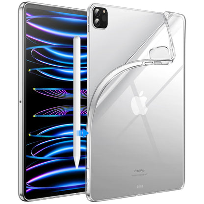 JETech Case for iPad Pro 11-Inch 2022/2021/2020 Model (4th/3rd/2nd Generation), Soft TPU Transparent Slim Shockproof Tablet Cover, Support Pencil 2nd Charging (Clear)