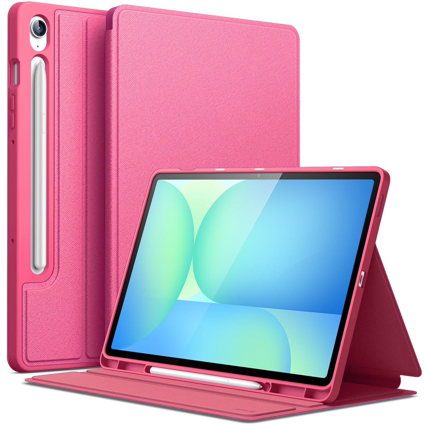 JETech Case for Samsung Galaxy Tab S10 Lite / S10 FE / S9 FE 10.9-Inch with S Pen Holder, Slim Folio Stand Protective Tablet Cover, Multi-Angle Viewing (Black)