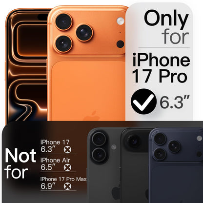 JETech Magnetic Slim Case for iPhone 17 Pro Max 6.9-Inch, Compatible with MagSafe, Ultra-Thin Lightweight Minimalist Phone Cover with Matte Finish and Full Camera Lens Protection (Black)