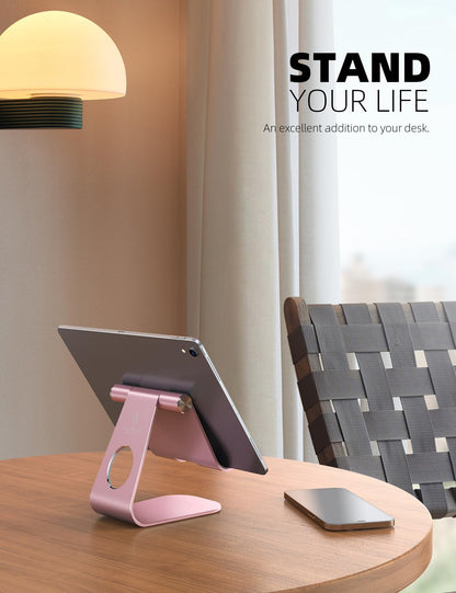 Lamicall S1 Tablet Stand, Adjustable Tablet Holder - Desktop Stand Dock Holder for 4-13" Tablet, iPad Pro 11, 9.7, 10.5, 12.9 Air Mini, Kindle, Tab, Switch, Viral Podcast Video Office Desk Accessories
