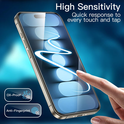 JETech Full Coverage Screen Protector for iPhone 17e (2026) / iPhone 16e, 9H Tempered Glass Film, Case-Friendly, HD Clear, 6.1-Inch Display, 3-Pack