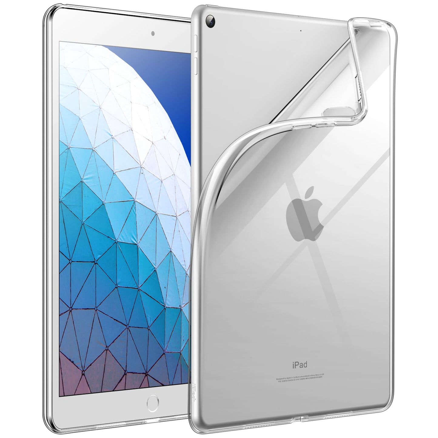 JETech Case for iPad Pro 11-Inch 2022/2021/2020 Model (4th/3rd/2nd Generation), Soft TPU Transparent Slim Shockproof Tablet Cover, Support Pencil 2nd Charging (Clear)