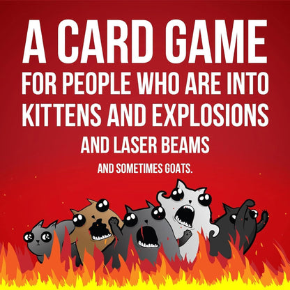 Exploding Kittens Original Edition - 2-5 Players - Ages 7+ - 15 Minutes to Play - High Stakes Card Game - Party Game, Family Game Night, Kid and Adult Card Game