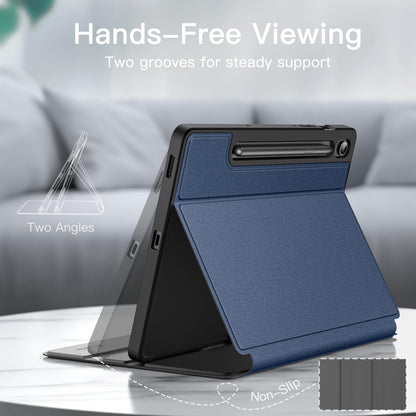 JETech Case for Samsung Galaxy Tab S10 Lite / S10 FE / S9 FE 10.9-Inch with S Pen Holder, Slim Folio Stand Protective Tablet Cover, Multi-Angle Viewing (Black)