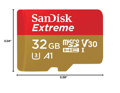 SANDISK 256GB Extreme microSD Card + Adapter, Up to 190MB/s Read Speeds