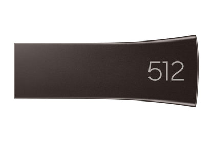 SAMSUNG BAR Plus 3.1 USB Flash Drive, 128GB, 400MB/s, Rugged Metal Casing, Storage Expansion for Photos, Videos, Music, Files, MUF-128BE4/AM, Titan Grey