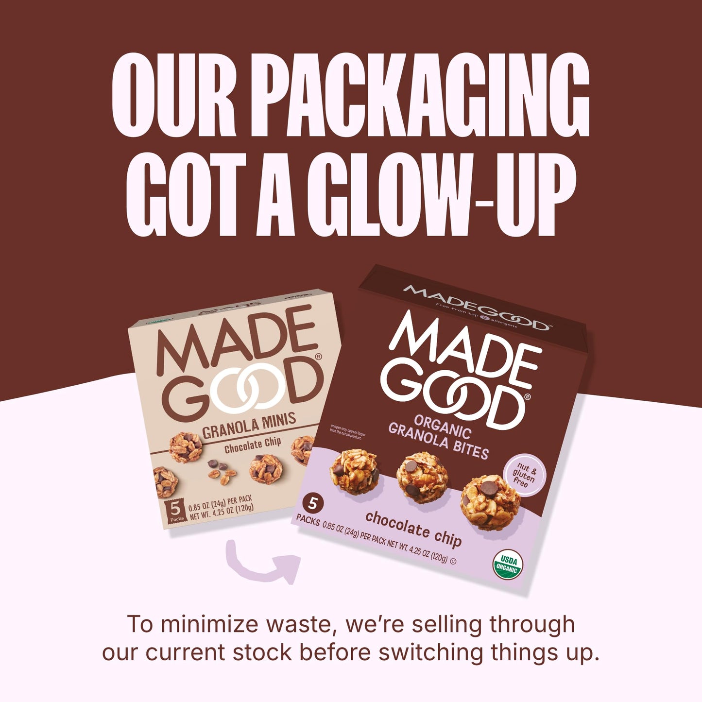MadeGood Organic Chocolate Chip Granola Bites, 5ct x 0.85oz