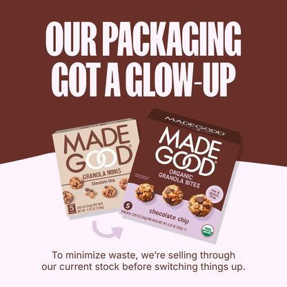 MadeGood Organic Chocolate Chip Granola Bites, 5ct x 0.85oz