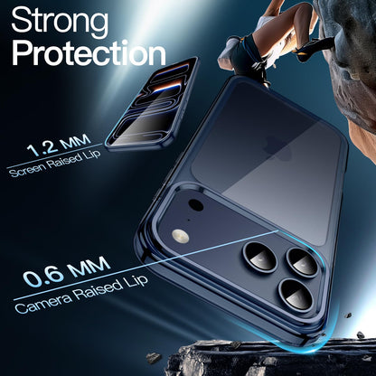 JETech Case for iPhone 17 Pro Max 6.9-Inch, Non-Yellowing Shockproof Phone Bumper Cover, Anti-Scratch Clear Back (Clear)