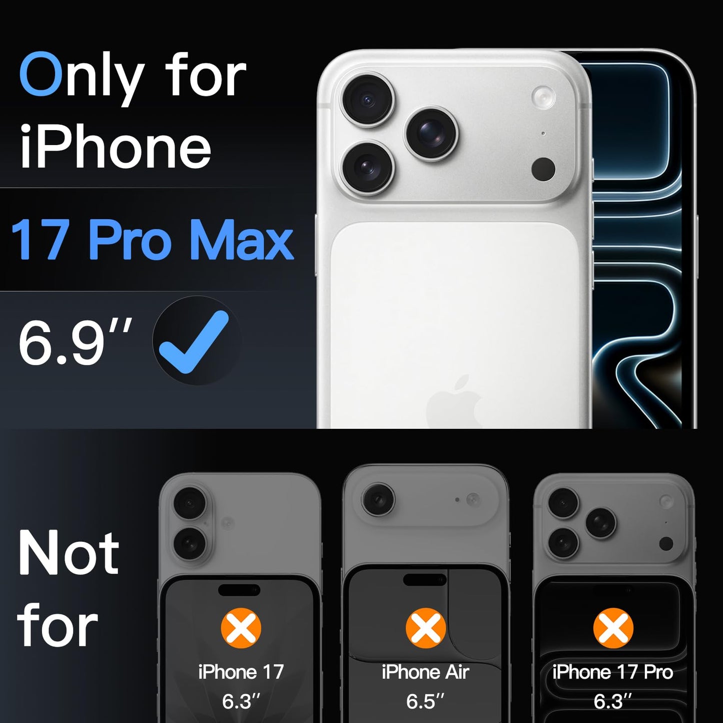 JETech Full Coverage Screen Protector for iPhone 17e (2026) / iPhone 16e, 9H Tempered Glass Film, Case-Friendly, HD Clear, 6.1-Inch Display, 3-Pack