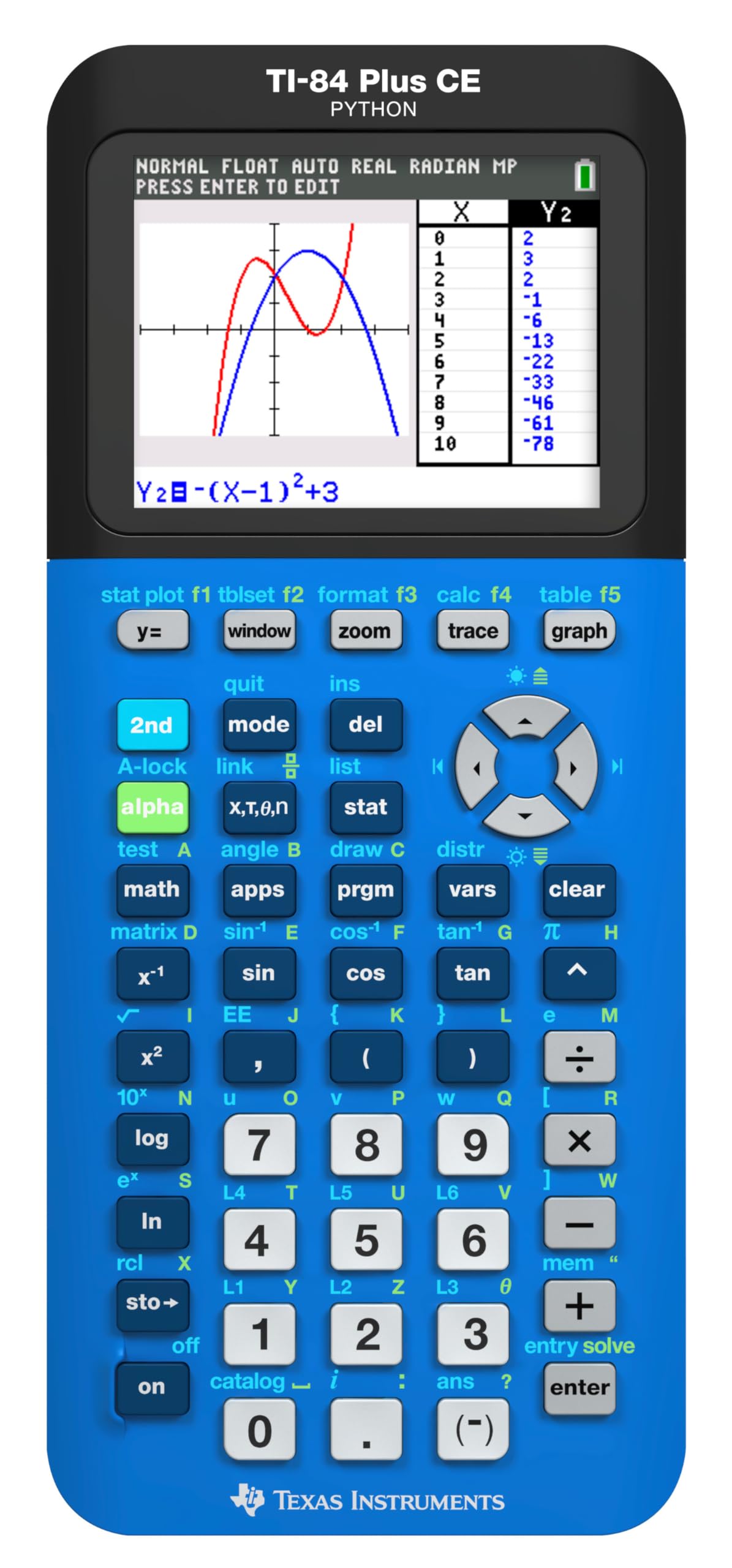 Texas Instruments TI-84 Plus CE Color Graphing Calculator, Black