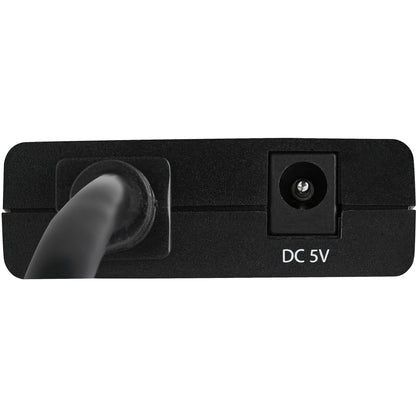 StarTech.com 4K HDMI Splitter 1 In 2 Out - 4K 30Hz HDMI 1.4 2 Port Video Splitter Box -with high speed HDMI cable, USB power cable - Black (ST122HD4KU)