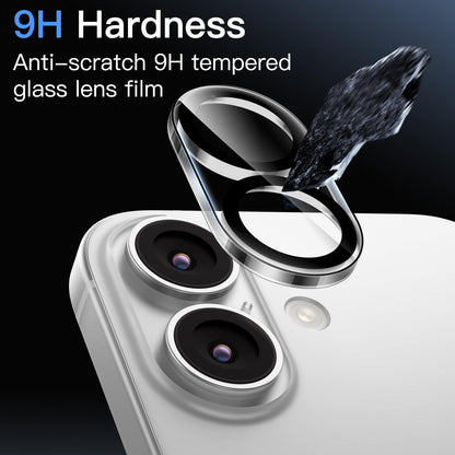 JETech Camera Lens Protector for iPhone 15 6.1-Inch and iPhone 15 Plus 6.7-Inch, 9H Tempered Glass, Anti-Scratch, Case Friendly, Does Not Affect Night Shots, HD Clear, 3-Pack