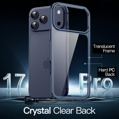 JETech Case for iPhone 17 Pro Max 6.9-Inch, Non-Yellowing Shockproof Phone Bumper Cover, Anti-Scratch Clear Back (Clear)
