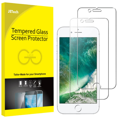 JETech Screen Protector for iPhone 8 Plus and iPhone 7 Plus 5.5-Inch, Tempered Glass Film, 2-Pack