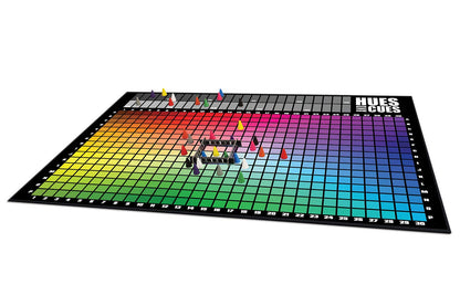 HUES and CUES - Vibrant Color Guessing Board Game for 3-10 Players Ages 8+, Connect Clues and Guess from 480 Color Squares