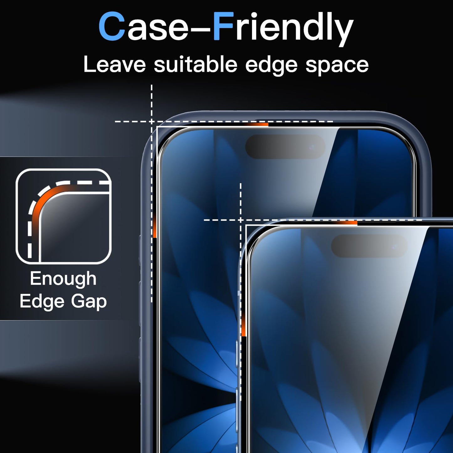 JETech Full Coverage Screen Protector for iPhone 17e (2026) / iPhone 16e, 9H Tempered Glass Film, Case-Friendly, HD Clear, 6.1-Inch Display, 3-Pack