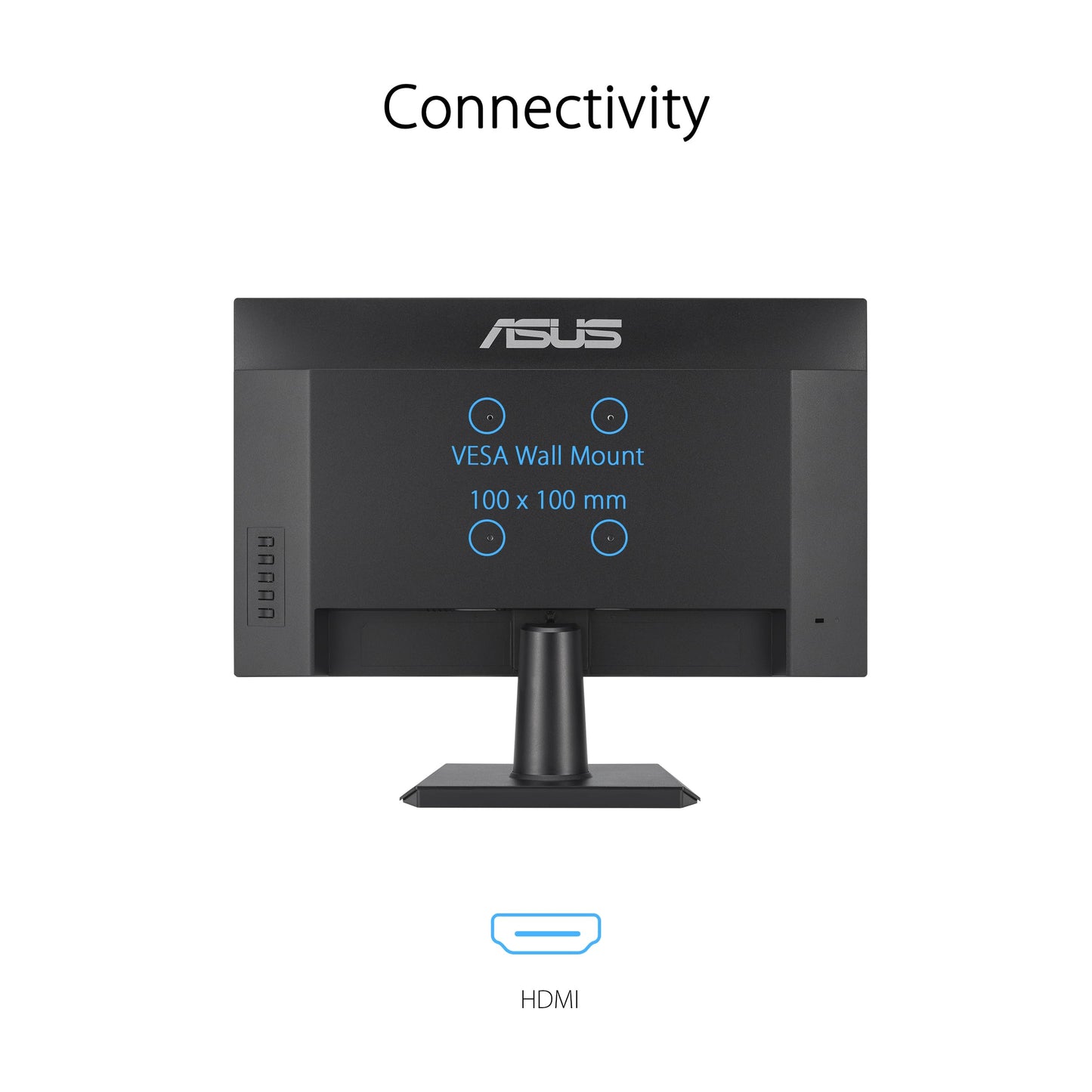 ASUS 27 Inch Desktop Monitor - Full HD (1920 x 1080), IPS, 75Hz, Adaptive-Sync, HDMI, D-Sub, Frameless - VA27EHE