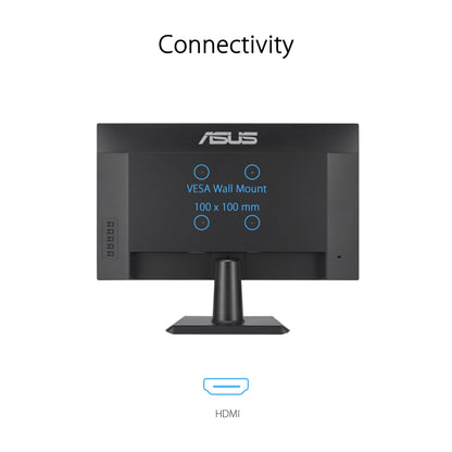 ASUS 27 Inch Desktop Monitor - Full HD (1920 x 1080), IPS, 75Hz, Adaptive-Sync, HDMI, D-Sub, Frameless - VA27EHE