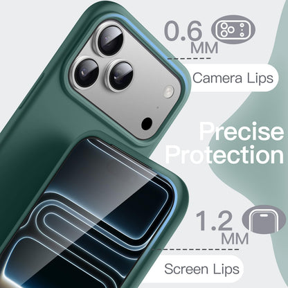 JETech Liquid Silicone Case for iPhone 17 Pro Max 6.9-Inch, Silky Soft Touch Full-Body Protection, Anti-Scratch Shockproof Phone Cover with Microfiber Lining (Dark Blue)