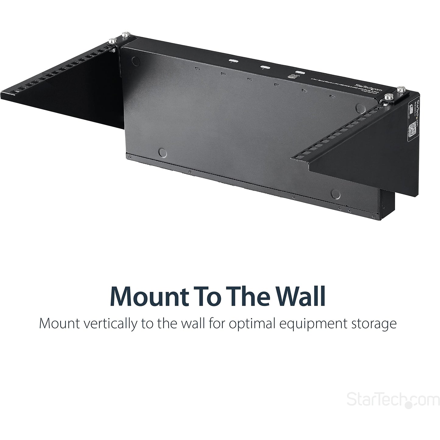 StarTech.com 2U Vertical Wall Mount Patch Panel Bracket - Steel Rack Mount Bracket w/Hardware for 19" Network, Server and Data Equipment , TAA (RK219WALLV)