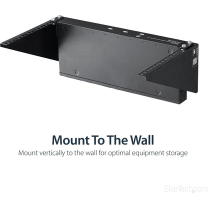 StarTech.com 2U Vertical Wall Mount Patch Panel Bracket - Steel Rack Mount Bracket w/Hardware for 19" Network, Server and Data Equipment , TAA (RK219WALLV)