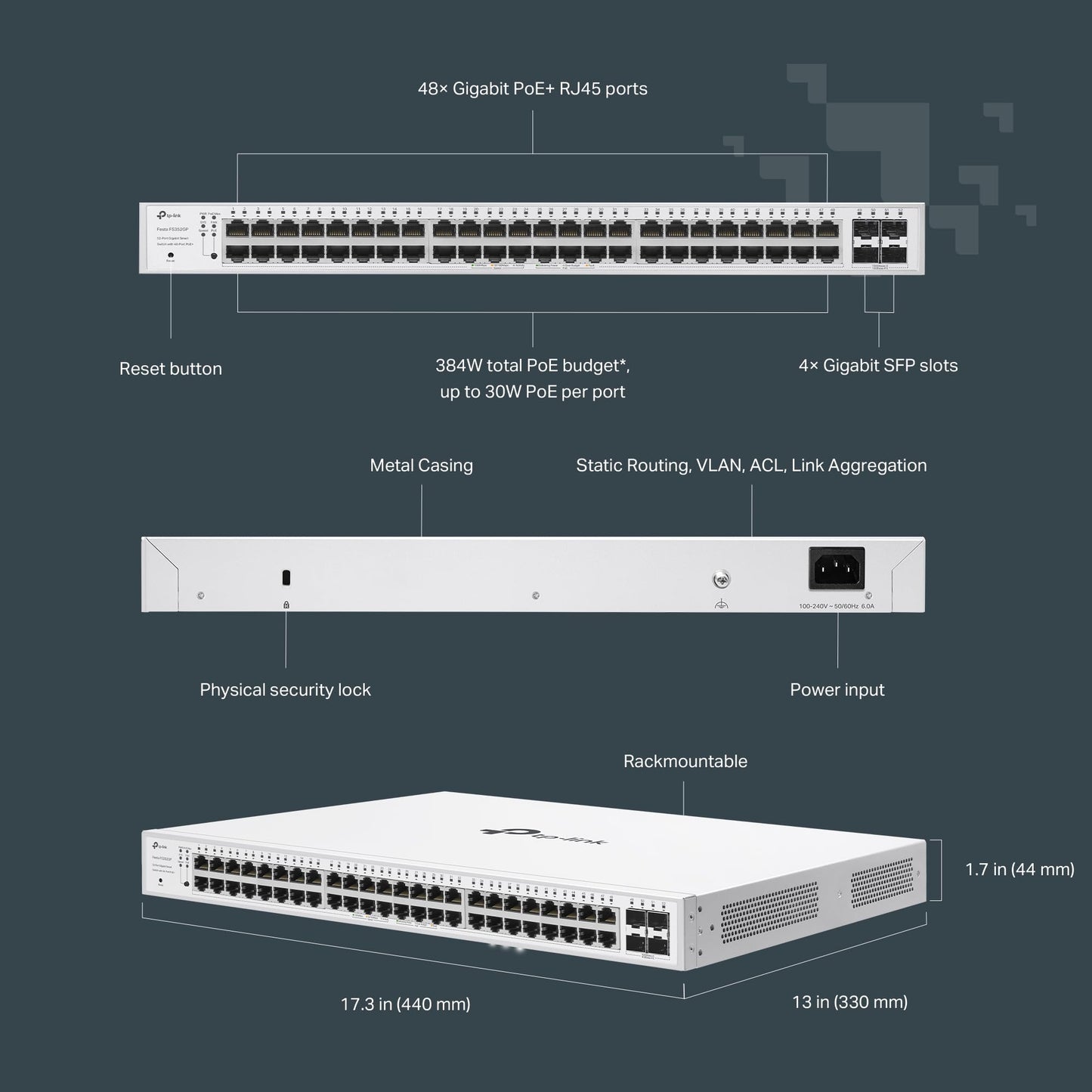 TP-Link TL-SG108S 8 Port Gigabit Ethernet Switch | Desktop/Wall-Mount | Plug & Play | Fanless | Sturdy Metal | 3 Year Manufacturer Warranty | 802.1p/DSCP QoS & IGMP Snooping | Compact Design