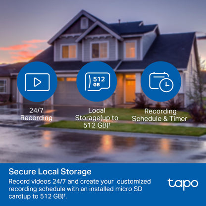 Tapo 1080P Outdoor Wired Pan/Tilt Security Wi-Fi Camera, 360° View, Motion Tracking, Works with Alexa & Google Home, Night Vision, Free AI Detection, Cloud & SD Card Storage(up to 512GB), Tapo C500…