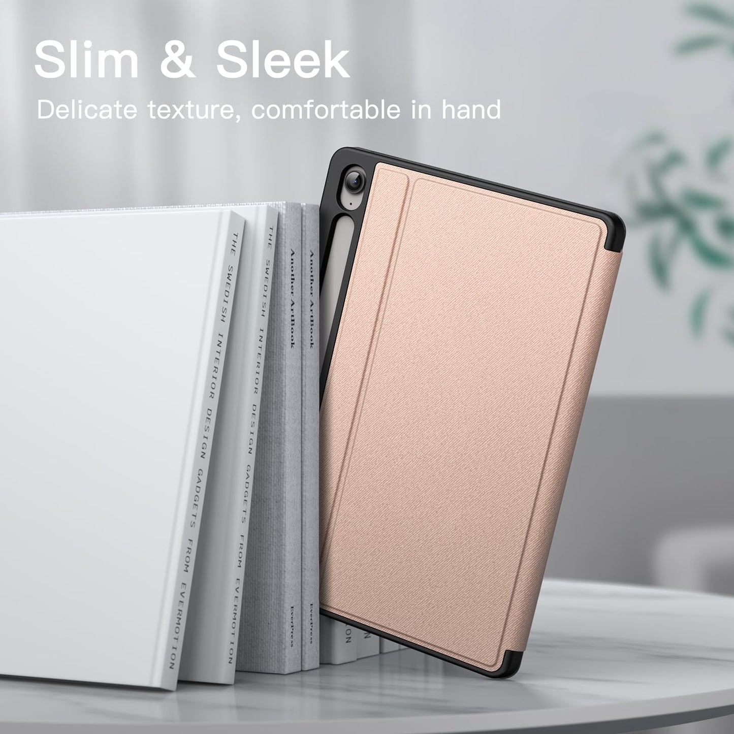 JETech Case for Samsung Galaxy Tab S10 Lite / S10 FE / S9 FE 10.9-Inch with S Pen Holder, Slim Folio Stand Protective Tablet Cover, Multi-Angle Viewing (Black)