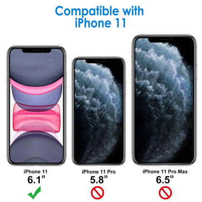 JETech Case for iPhone 11 6.1-Inch, Non-Yellowing Shockproof Phone Bumper Cover, Anti-Scratch Clear Back (Clear)