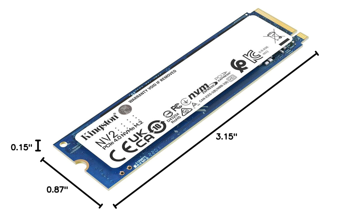 Kingston NV2 1TB M.2 2280 NVMe Internal SSD | PCIe 4.0 Gen 4x4 | Up to 3500 MB/s | SNV2S/1000G