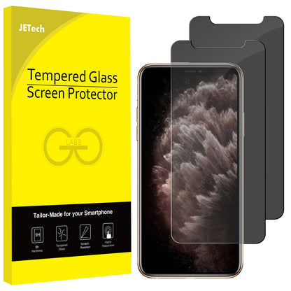 JETech Privacy Screen Protector for iPhone 17e (2026) / iPhone 16e / iPhone 13/13 Pro, Anti Spy Tempered Glass Film, 6.1-Inch Display, 2-Pack
