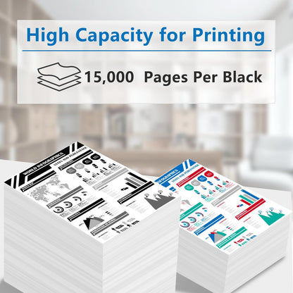 High Yield 58D1H00 Black Toner Cartridge Compatible with Lexmark 58D1H00 58D0HA0 58D0H0G 58D1H0E Toner Cartridge for MS725 MS821 MS822 MS823 MS824 MS825 MS826 MX721 MX722 MX725 MX822 MX824 Printer