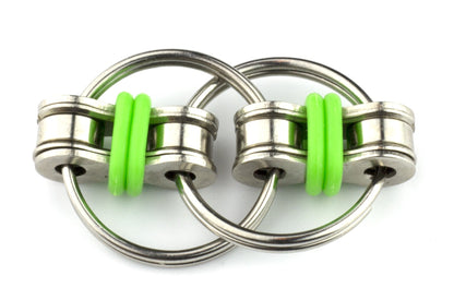 Tom's Fidgets Original Flippy Chain Fidget Toy - Perfect for ADHD, Anxiety, and Autism - Bike Chain Fidget Stress Reducer for Adults and Kids (Single Blue)