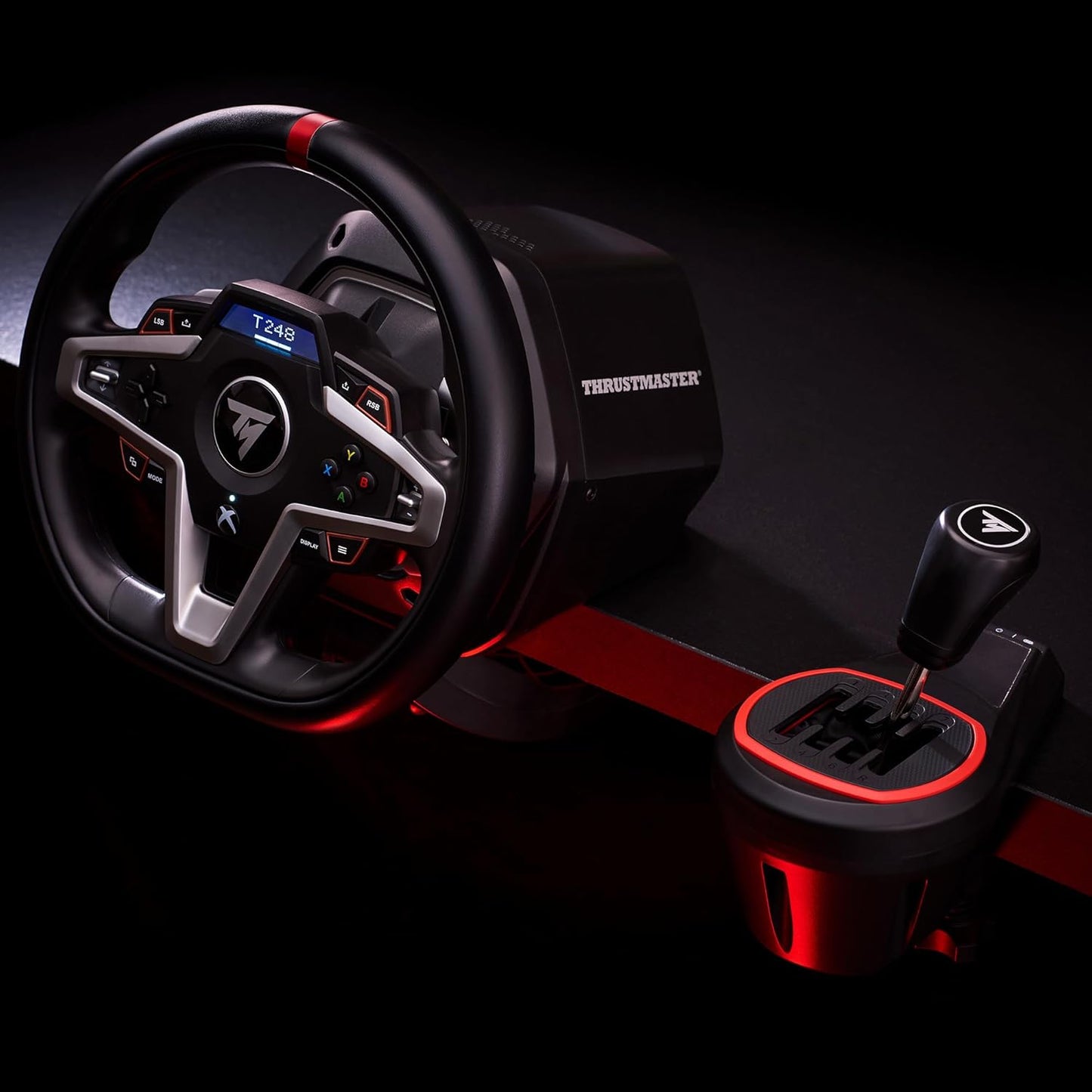 Thrustmaster TH8S Shifter Add-On for PS5, PS4, Xbox Series X|S, One, and PC – Sim Racing Gear with H-Pattern Shifter Plate, Compatible with Racing Wheels and Driving Simulator Sets
